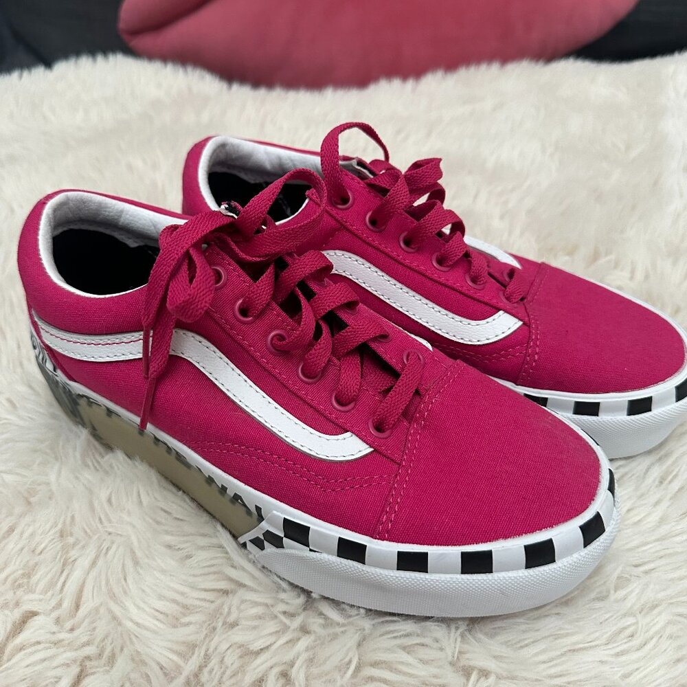 Vans Hot Pink Checkerboard Sole